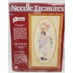 VINTAGE~1982~Needle Treasures~Mandy~Jan Hagara Collectibles Watercolor~#00559